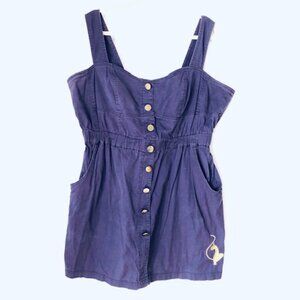 Purple Cotton Baby Phat Sleeveless Dress
